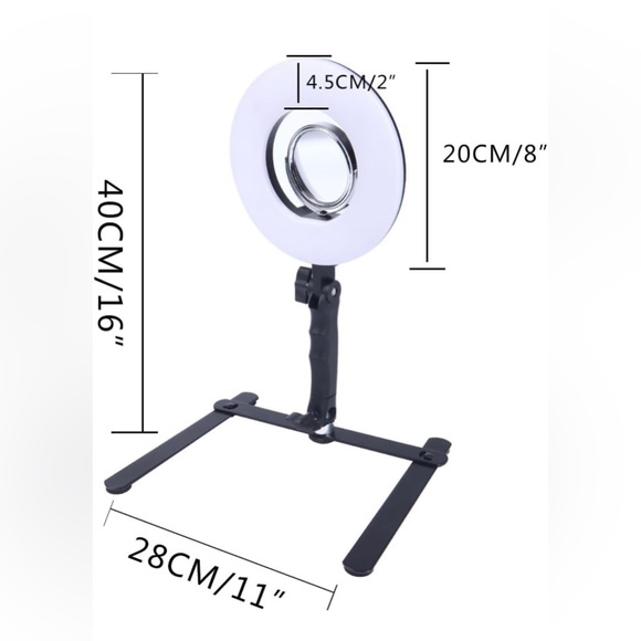 8-inch LED Selfie Ring Light for Phone Video Shooting Makeup YouTube Portrait - Picture 5 of 8